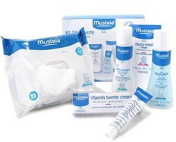 Mustela skin care products