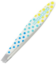 Tweezerman Hot for Dots Mini Slant Tweezer - Yellow, Green & Blue