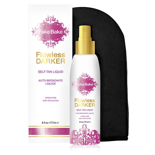 Fake Bake Flawless Darker Self - Tan Liquid & Professional Mitt