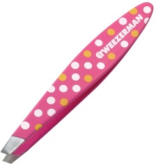 Tweezerman Hot for Dots Mini Slant Tweezer - Pink