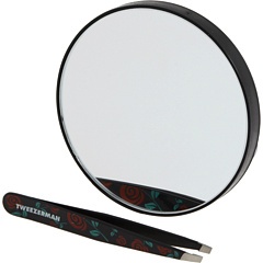 Tweezerman Floral Print Slant Tweezer & Mirror Set
